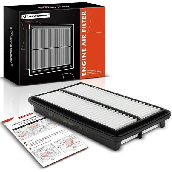 A-Premium Engine Air Filter Compatible with Acura MDX, 2014 2015, V6 3.5L, Rigid Panel, Replace# CA11712, 172205J6A00