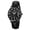 black, variant on Men's Minimalist Quartz Watch – Large Face Waterproof Analog Wristwatch with Stainless Steel Mesh Strap & Auto Date