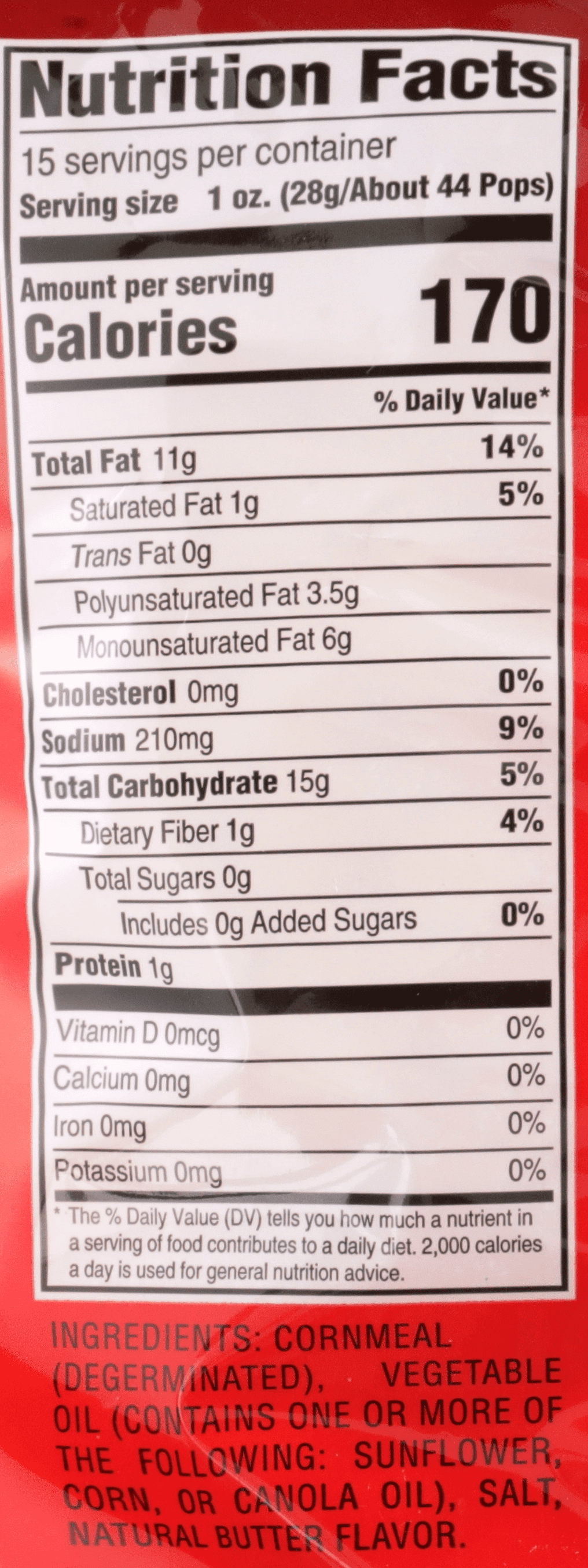 Clover Club Corn Puff Pops - Puffed Corn - Butter Flavored - Net Wt. 15oz