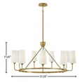 thumbnail image 4 of 45009HB Hinkley Lighting Lewis - 45W 9 LED Medium Pendant In Traditional Style-17.25 Inches Tall and 37.25 Inches Wide-Heritage Brass Finish, 4 of 13