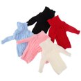 thumbnail image 4 of Suéter de muñeca supermodelo de 5 piezas, ropa de punto para muñecas para niños, accesorios para muñecas de disfraz, 4 of 7