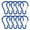 Blue, variant on Aspire 10 Pack Carabiners Clip Metal Gourd-Shaped, 3-Inch Carabiner for Keychain Aluminum Spring Snap Clips Assorted