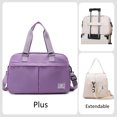 thumbnail image 1 of Extendable Travel Handbag Large Multi-layer Duffle Bag Travelling Luggage Storage Pack Bags Weekend Flight Carry On Handbag Purple plus, 1 of 6