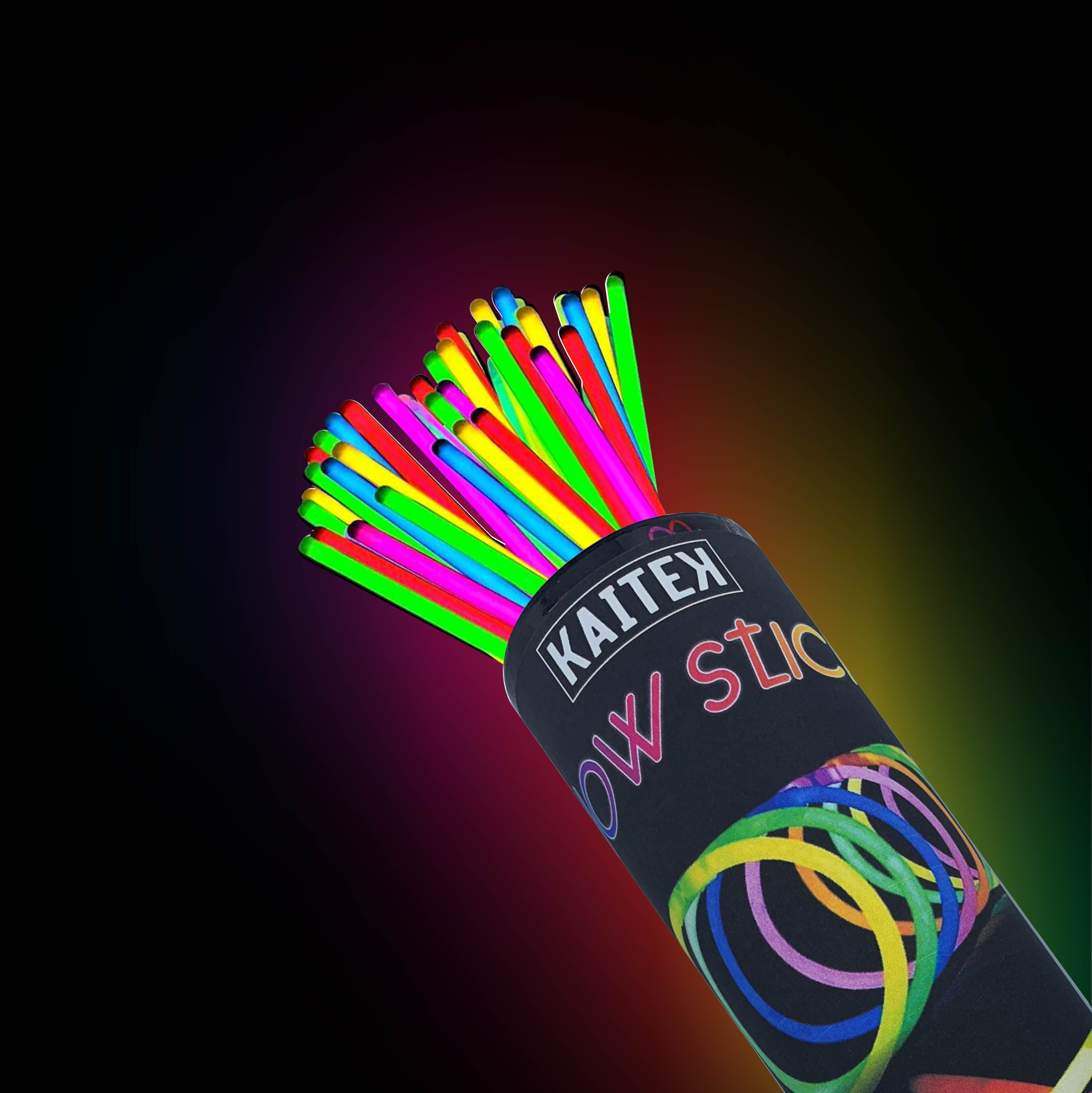 100pcs Neon Colors Glow Sticks Bulk Party Bag Necklace Bracelets Disco DIY dfg 