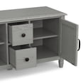 thumbnail image 6 of Simpli Home Connaught 72 inch Wide Solid Wood TV Stand in Fog Grey For TVs up to 80 inches, 6 of 12