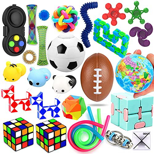 Stress Relief Toys for Kids and Adults 24 Pack Fidget Sensory Toy Set Relieves Stress and Anxiety Fidget Toy Sensory Toys Set 