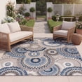 thumbnail image 5 of SAFAVIEH Cabana Brynn Floral Indoor/Outdoor Area Rug, Grey/Blue, 9' x 12', 5 of 18