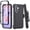 Black, variant on Thousand Gear Samsung Galaxy A37 5G Case, Built-In Screen Protector & Belt Clip Holster