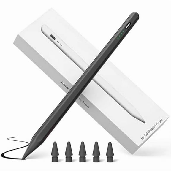 can Pencil for Apple iPad 10th Generation, 2025-2018 Fast Charge & Palm Rejection Stylus Pen for iPad 10/9/8/7/6th Gen, Air 11"-13"/M3/M2/5/4/3rd, Pro 11"/12.9"/13"/M4, Mini 6/5th - Black