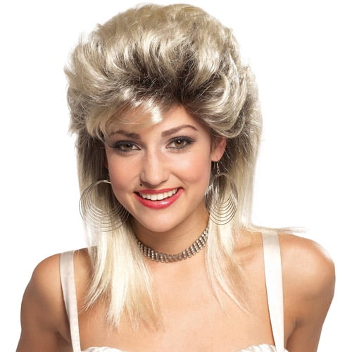 Rocker Groupie 80s Blonde Wig Adult Halloween Accessory