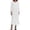 White, variant on ZHOGXU Stylish Womens Midi Dresses Solid Color Round Neck Long Sleeve Regular Fit Ruffle Hem Weekend Outdoor Wear