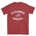thumbnail image 1 of Alexandria Minnesota Patriot Men's Cotton T-Shirt, 1 of 1
