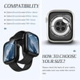 thumbnail image 2 of Goton 2 Pack Waterproof Case for Apple Watch Series 9 8 7 Screen Protector 41mm, Tempered Glass Hard PC Shockproof Cover Back Bumper for iWatch, 2 of 12