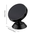thumbnail image 2 of Soporte magnético para teléfono 360 Soporte giratorio para automóvil para iPhone 14 13 12 Negro, 2 of 9