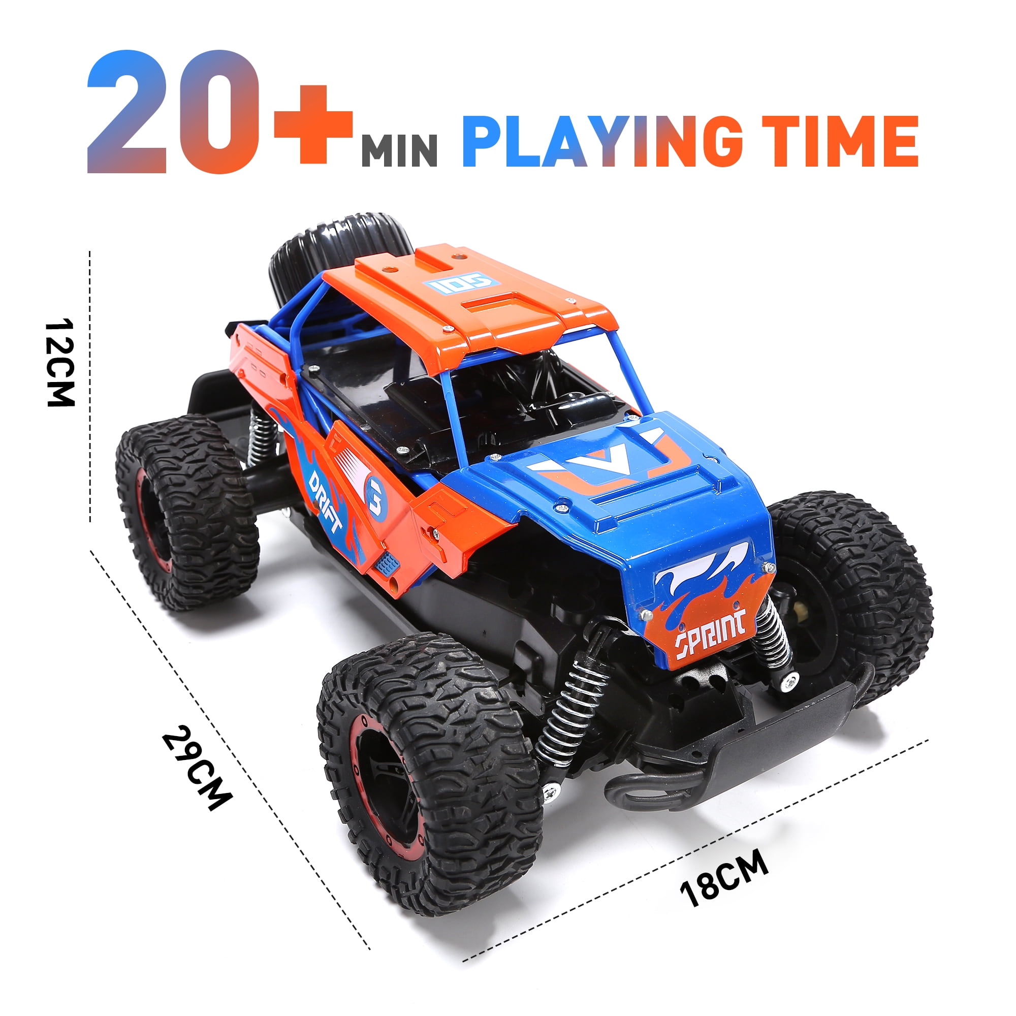 2.4GHz Remote Control Car Toys, RC Car Toys with Light, Indoor Outdoor All Terrain Electric RC Car Toys Gifts for Kids