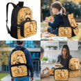 thumbnail image 3 of Bulopur Capybara Print Kids Backpack Set 4 Pcs Fruit Theme Breathable Kids School Bag with Lunch Box, Pencil Case and Water Bottle Cover for Capybara Lovers Elementary Students, 3 of 8