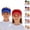 B, variant on YOUYEDIAN 2Pcs Toddler Sun Visors Athletic Sports UV Protection Toddler Sun Hat Summer Adjustable Tennis Visor Outdoor Baseball Cap (D)