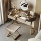 thumbnail image 3 of Luxury Nordic Vanity Tables Storage Cabinet Design Creative Vanity Tables Mirror Makeup Tavolo Trucco Bedroom Furniture WZ50VT My Lux Decor Round, 3 of 29
