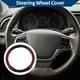 thumbnail image 2 of Funda para volante de cuero artificial PU Unique Bargains ABS Protector de volante de automóvil 14.96" Negro Rojo Vino patrón de fibra de carbono, 2 of 6