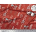 thumbnail image 3 of Soimoi Tissu en Poly Georgette Imprimé Cactus et Arbre 1 Yard 42 Pouces de Large, 3 of 5