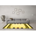 thumbnail image 3 of Ahgly Company Indoor Round Solid Yellow Modern Area Rugs, 8' Round, 3 of 4