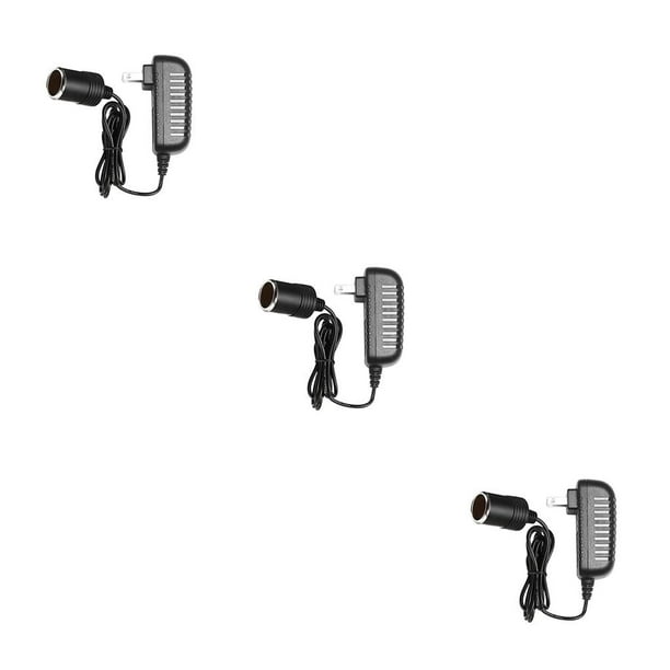sweethay Convertidor de enchufe para encendedor de coche, adaptador de corriente de carga, grabadora de vídeo portátil para vehículo, de 24W enchufe de EE. UU. 3piezas sweethay CBP225728