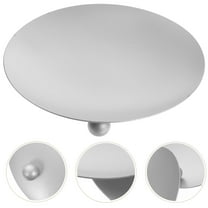 WEUVEB Table Centerpieces Pillar Candle Holders 2Pcs Silver