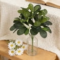 thumbnail image 4 of Artificial Green Potted Plants Faux Monstera Calathea Philodendron Bouquets, Fake Plastic Greenery Arrangements for Home Office Garden Indoor Outdoor Decor,C, 4 of 6
