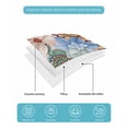 thumbnail image 5 of Quilts Twin Size, Boho Floral Soft Comforter Bedding Set for Bed, Spring Vintage Abstract Art Flowers Lightweight Quilted Bedspread with Pillow Cover(2 Pieces) for All Season, 68x86 Inch, 5 of 6