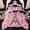 Flower 05, variant on Erosebridal Pink Paris Eiffel Tower Comforter Set Queen Size French Style Couple Lover Flower Bedding Sets Women Quilted Duvet 1 Comforter + 2 Pillow Cases Romantic Bedroom Decor