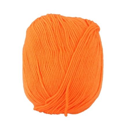 Home Women Winter Sweater Hat Handcraft Crochet Knitting Weaving Yarn Orange