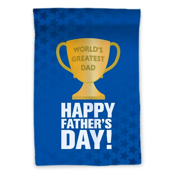 Vispronet Happy Father’s Day Garden Flag, 12in x 18in, Flag Only