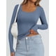 thumbnail image 3 of Camisas de Manga Larga PRETTYGARDEN para Mujer Azul Gris Talle S, 3 of 4