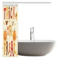 thumbnail image 3 of MYPOP Halloween Decor Shower Curtain, Cute Trick or Treat in Cartoon Style Fabric Bathroom Shower Curtain Set with Hooks, 66 X 72 Inches, 3 of 3