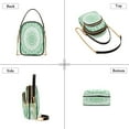 thumbnail image 4 of Shoulder Handbag Women's Crossbody Handbags 5.91x3.15x8.27 Inch Bank Card Bag Cash Bag Key Bag Pretty Light Green Tie Dye, 4 of 7