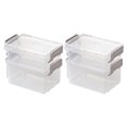 thumbnail image 1 of MasteelfCA 4 Pcs Desktop Storage Cases Transparent Jewelry Organizers Stackable Boxes, 1 of 7