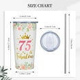 thumbnail image 6 of 75th Birthday Gifts for Women - Gifts for 75 Years Old - 1950 Birthday Gifts, 20 oz Insulation Stainless Steel Tumbler, 6 of 6