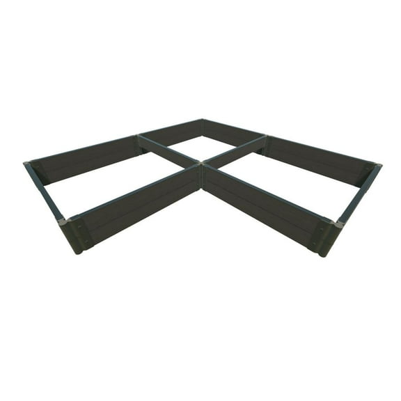 Frame It All Arrowhead' - 8' X 8' X 11" Straight Corner Raised Garden Bed - 2" Profile
