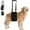 Black, variant on UOSIA Dog Lift Harness Medium - Hind Leg Support Sling with Hip Padding