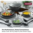 thumbnail image 4 of Granitestone Pro 13 Pc Pots and Pans Set Non Stick with Utensils, Hard Anodized Ceramic Cookware Set with Skillet, Diamond & Mineral Coating, Oven/Dishwasher Safe, Chalk, 4 of 8