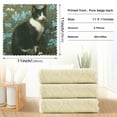 thumbnail image 3 of Qxltty Tuxedo Cat Kitchen Towels Set of 6 Ultra Soft Absorbent Quick Drying Dish Cloths 11 x 11in, 3 of 9