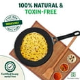 thumbnail image 4 of Pre-seasoned Cast Iron Tawa For Dosa, Chapathi With Iron Tadka Pan | Nonstick, Pre-seasoned Tava, 100% Pure & Toxin-free | Pre-seasoned Cast Iron Tawa, 26cm, 10.2 Inch, 4 of 5