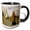 Black/White, variant on 3drose, Picturre of Manets Painting View of Holland, 11oz Two-tone Black Mug