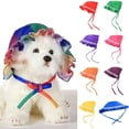 thumbnail image 6 of Pet Breathable Sun Hats with Adjustable Chin Strap Lace Trim Hat for Small Dogs Outdoor Travel Hiking, 6 of 8