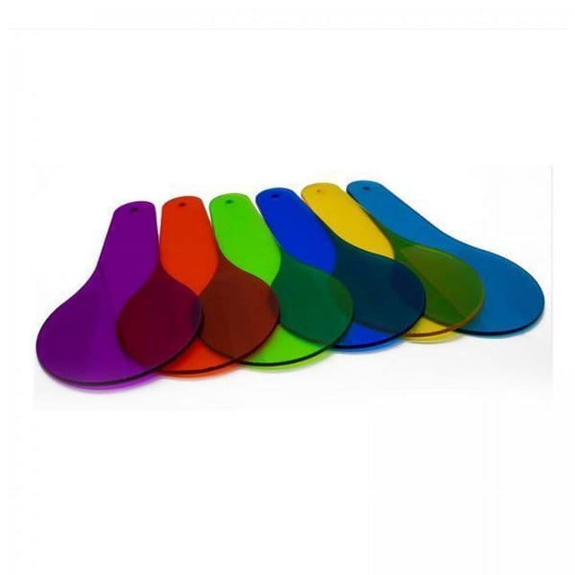 2x Película Translúcida de Color, Tablero de Filtro de Color, Paleta de Color, Hoja Transparente para Niños Y Niñas, Aula, Niños, Suministros para Niñ 2 piezas