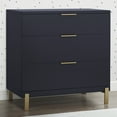 thumbnail image 2 of Delta Children Hendrix 3 Drawer Dresser, Midnight Grey/Bronze, 2 of 7