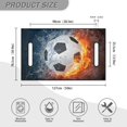 thumbnail image 5 of Xoenoiee Water Fire Splatter Soccer Pattern Golf Cart Seat Towel Protector Anti-Hot Portable Decorative Golf Cart Cover Universal for Most 2-Person Seats Club Car Accessories, 5 of 5