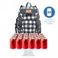 thumbnail image 2 of Ozark Trail Backpack Cooler, Black & White Checker Colour, Great for Work, Camping, Picnics or Beach, Will Hold 24 Cans, Easy To Carry., 2 of 7