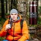 thumbnail image 1 of Insulated cup, 800mL stainless steel, portable rope, vehicle mounted, large capacity, outdoor use, durable metal, foldable design, for camping, for road trips, for travel, lightweight, heat, 1 of 9