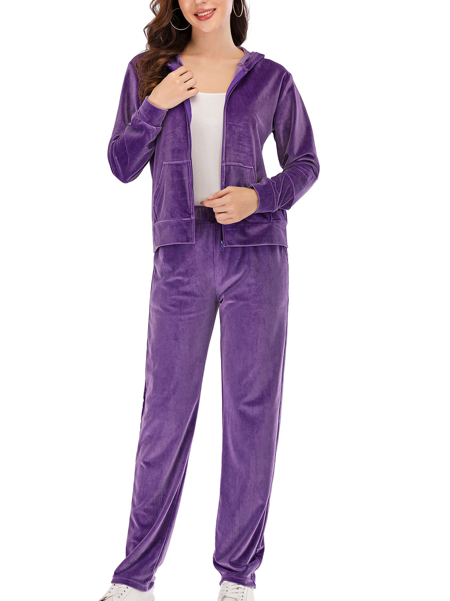 velour jogging suit womens